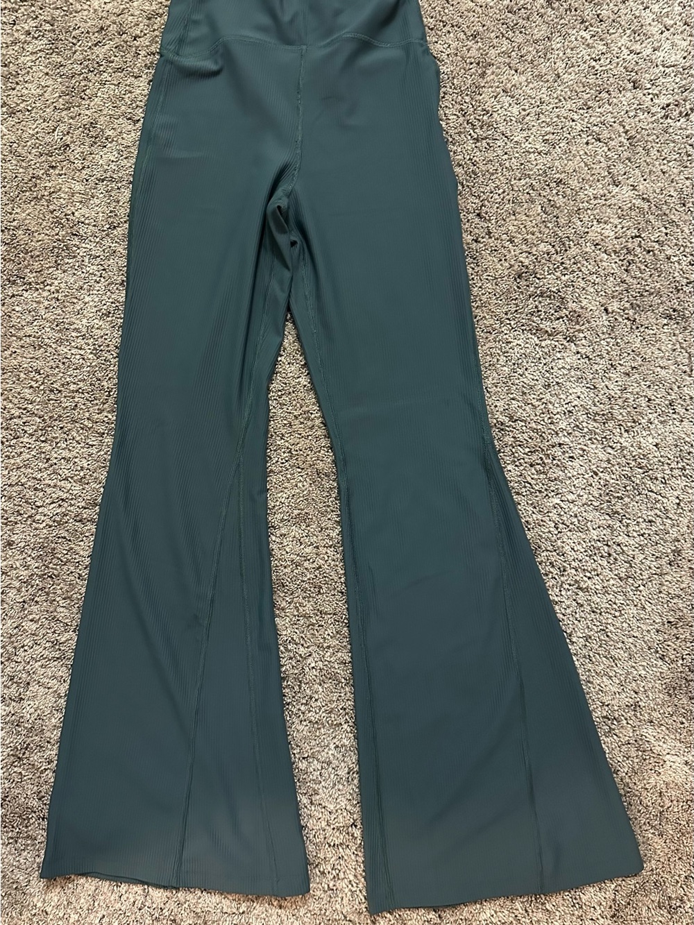 Old Navy Flared Ribbed Pants in Dark Teal